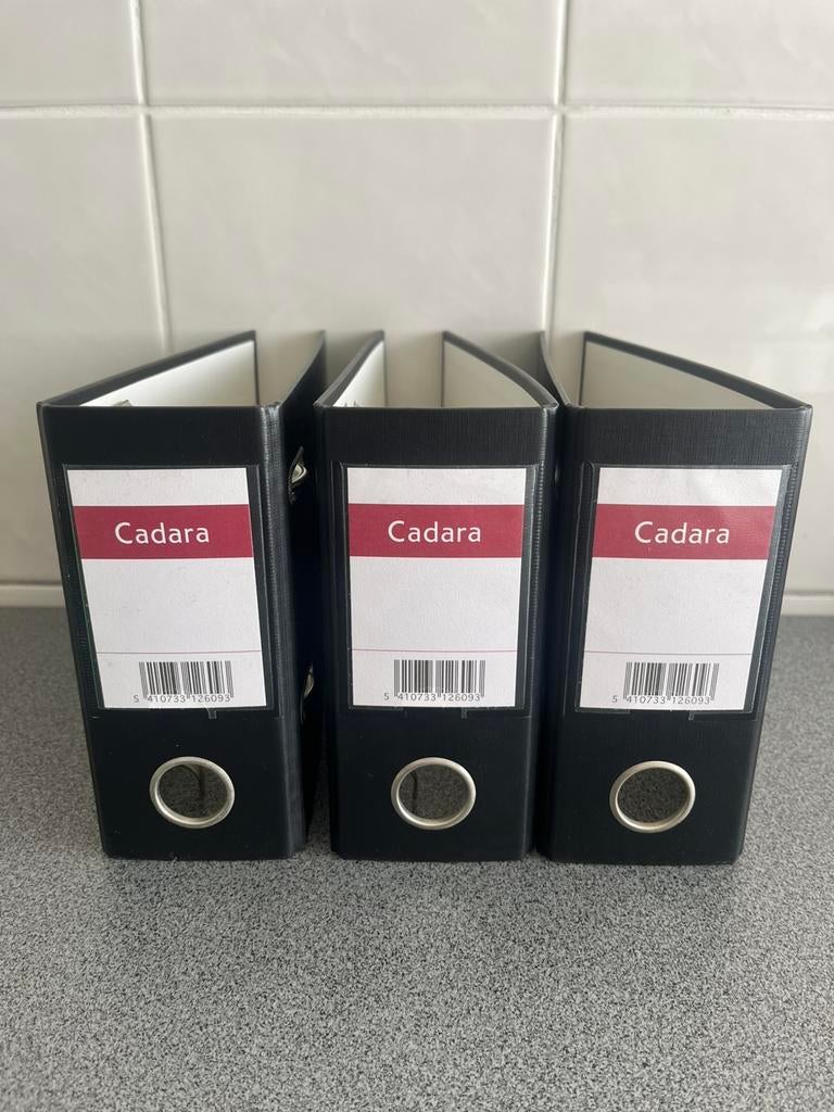 3 x zwarte classeur afschriften 8 cm, Enlèvement ou Envoi, Neuf