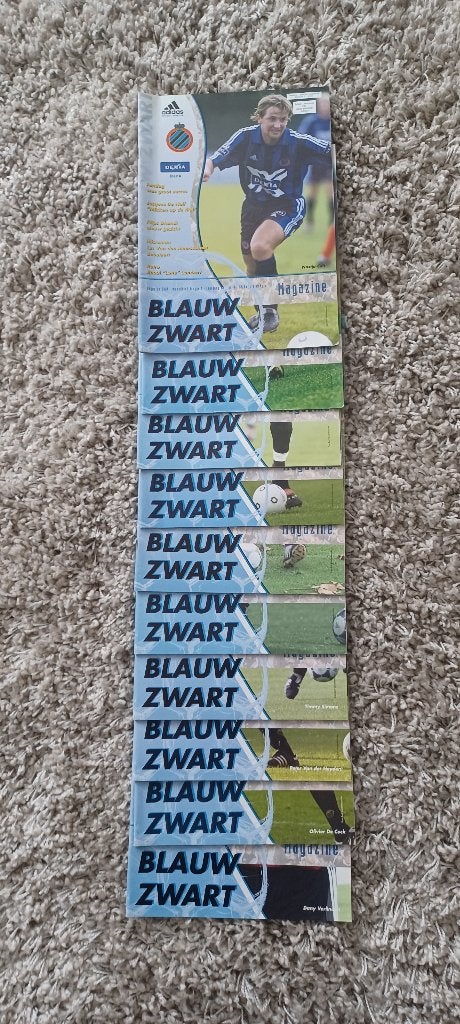 PROGRAMMABOEKJES CLUB BRUGGE, Ophalen of Verzenden, Zo goed als nieuw, Boek of Tijdschrift