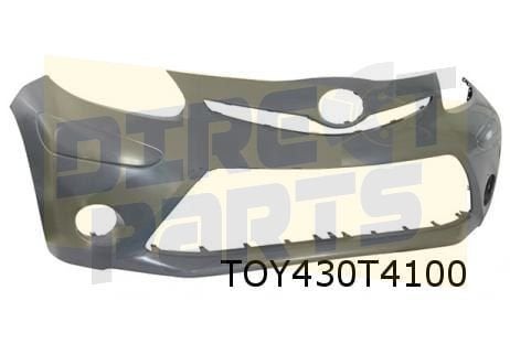 Toyota Aygo (3/12-) voorbumper (te spuiten) Origineel! 52119, Neuf, -, Toyota, -