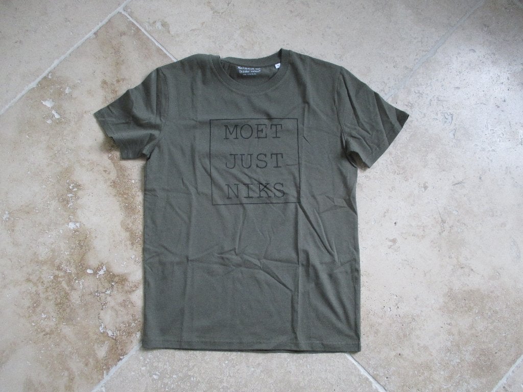 shirt ik moet just niks nieuw S, Ophalen, Nieuw, Maat 46 (S) of kleiner, Groen