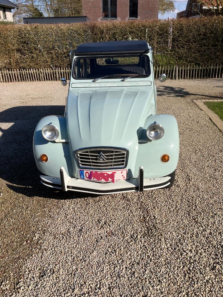 2 cv citroen, Auto's, Voorwielaandrijving, Zwart, Citroën, Blauw