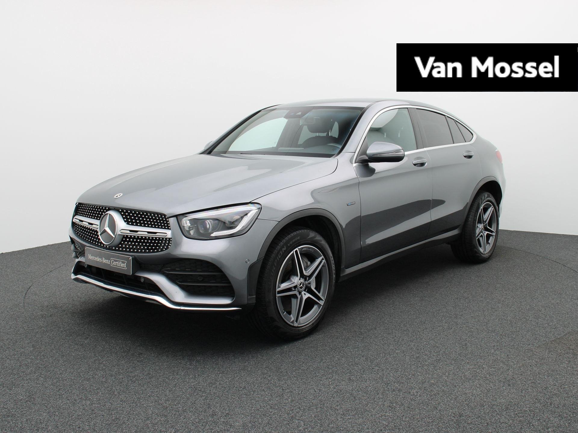 Mercedes-Benz GLC 300 de 4MATIC Coupé + AMG LINE + BURMESTE, Autos, Cuir, Argent ou Gris, 143 kW, Euro 6