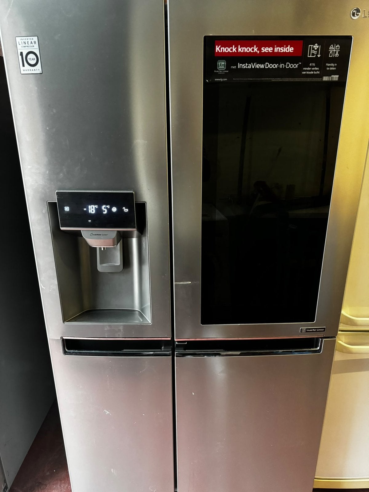 LG InstaView Door-in-Door koelkast, Ophalen of Verzenden, Zo goed als nieuw