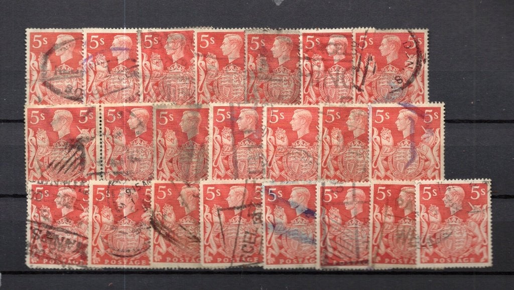 UK pour echerches sur 225  Mi 213   Sc 477  1939  22 timbres, Envoi, Affranchi