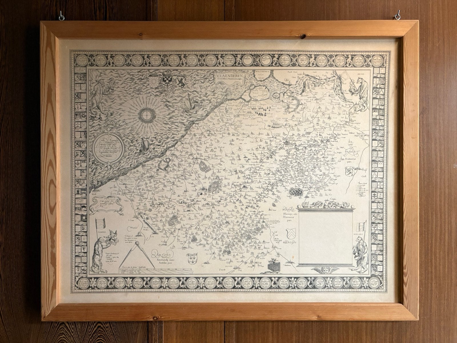 Historische kaart van Vlaanderen, Enlèvement, Carte