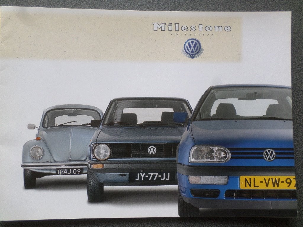 VW Polo Golf Vento Milestone Brochure, Ophalen of Verzenden