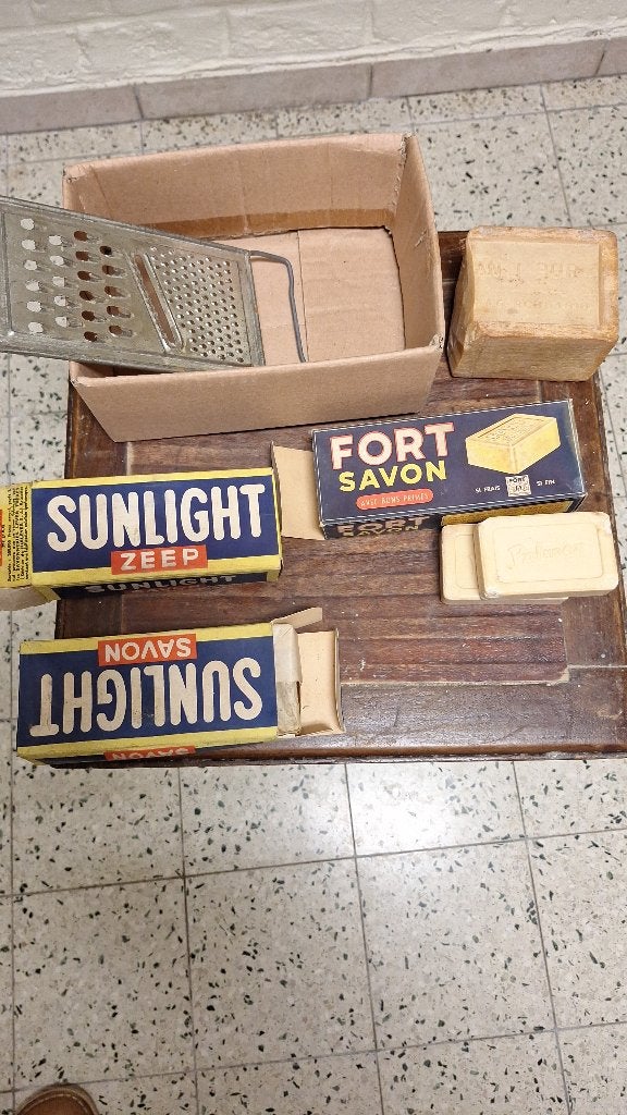 Vintage Sunlight zeep, Verzamelen, Ophalen, Verpakking