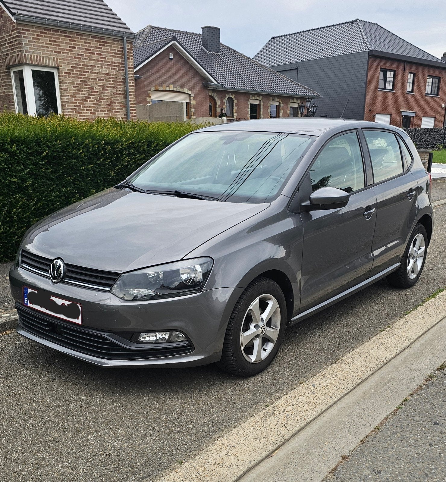 Volkswagen Polo 6r 1.0.essence 2015, Autos, Achat, Carnet d'entretien, Noir, 5 portes
