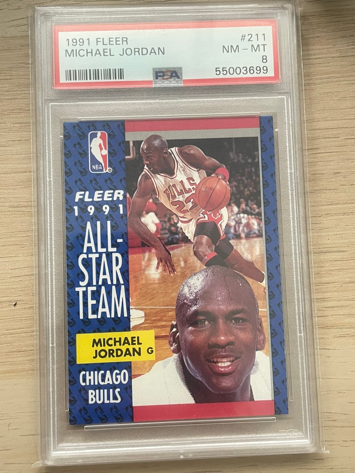 1991 Fleer Michael Jordan 211, Ophalen of Verzenden, Nieuw, Plaatje