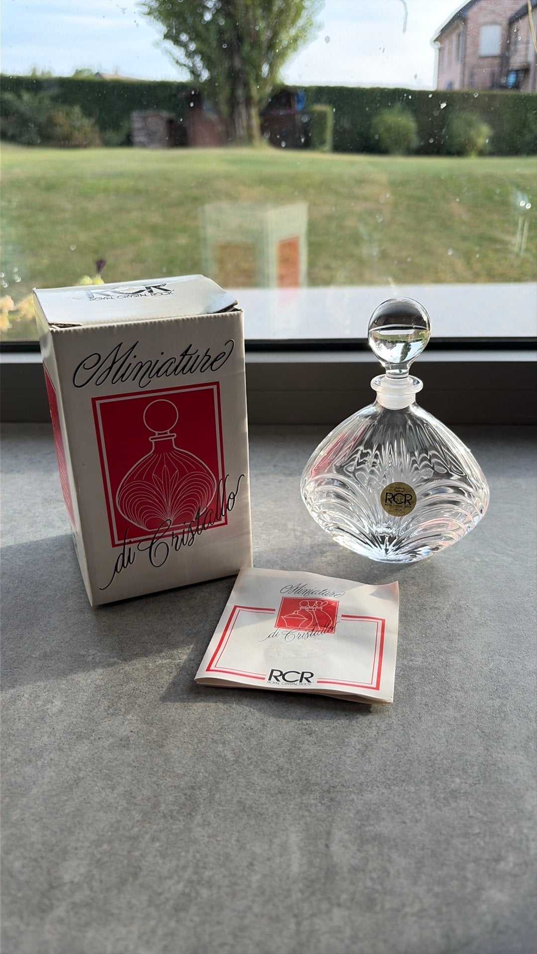 Kristallen parfumflesje, Verzamelen, Ophalen, Nieuw