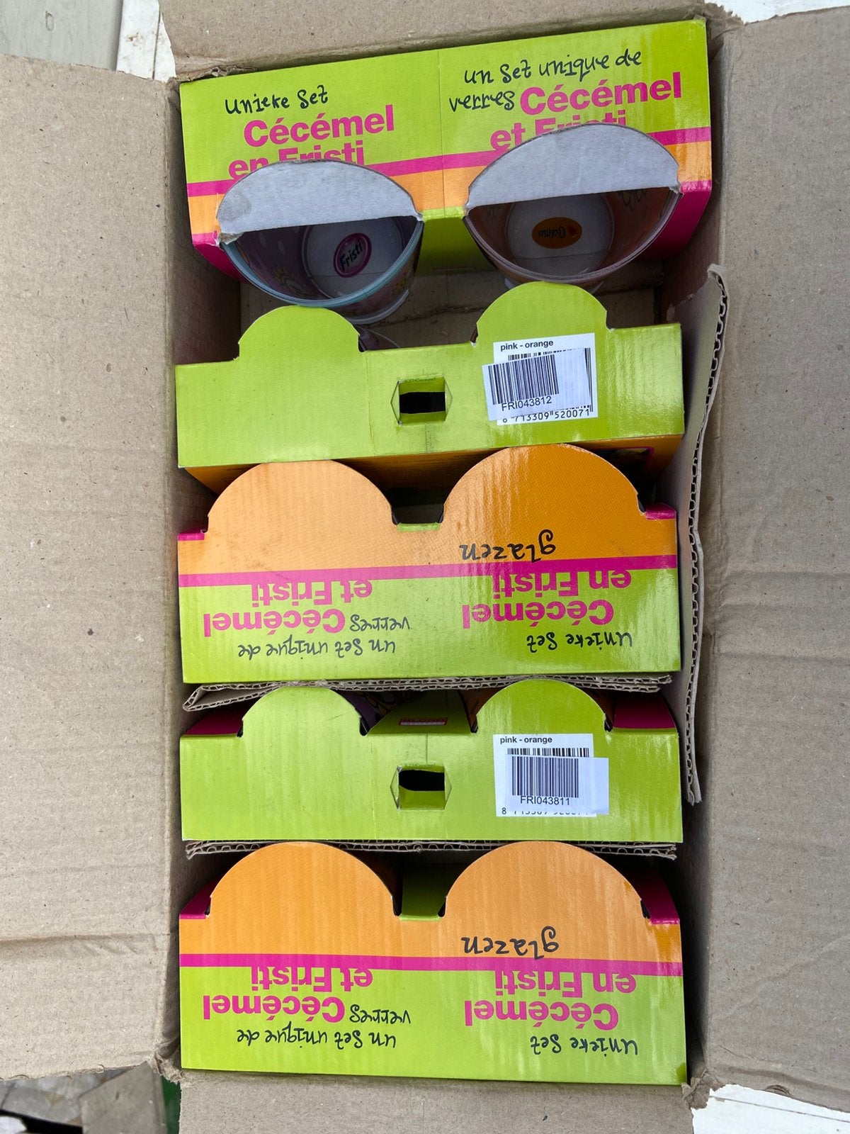 Verres Fristi Cécémel - 30 pièces, Enlèvement, Comme neuf