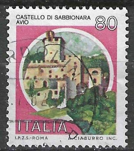 Italie 1981 - Yvert 1500 - Castello di Sabbionara (ST), Postzegels en Munten, Verzenden, Gestempeld