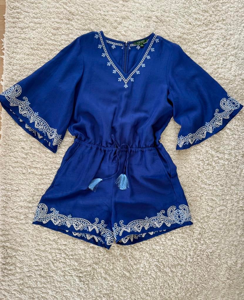 Playsuit Ralph Lauren, Kleding | Dames, Ophalen of Verzenden, Nieuw, Maat 38/40 (M), Blauw