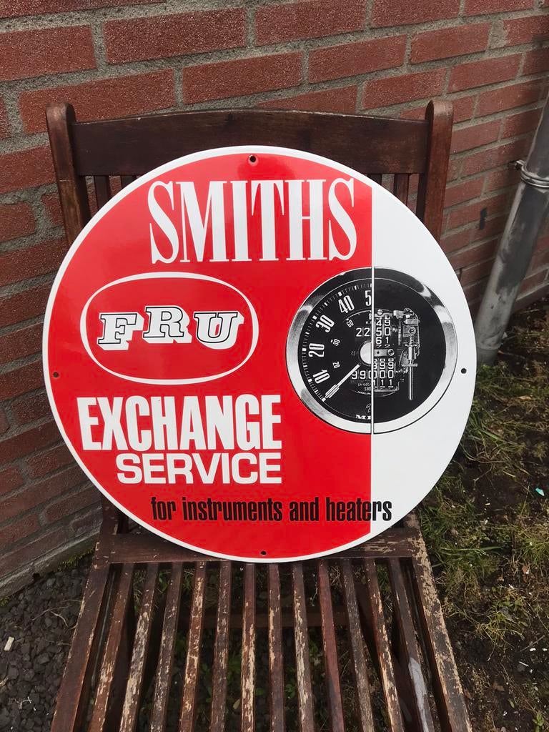 Smiths emaille reclamebord, Ophalen of Verzenden, Zo goed als nieuw, Reclamebord