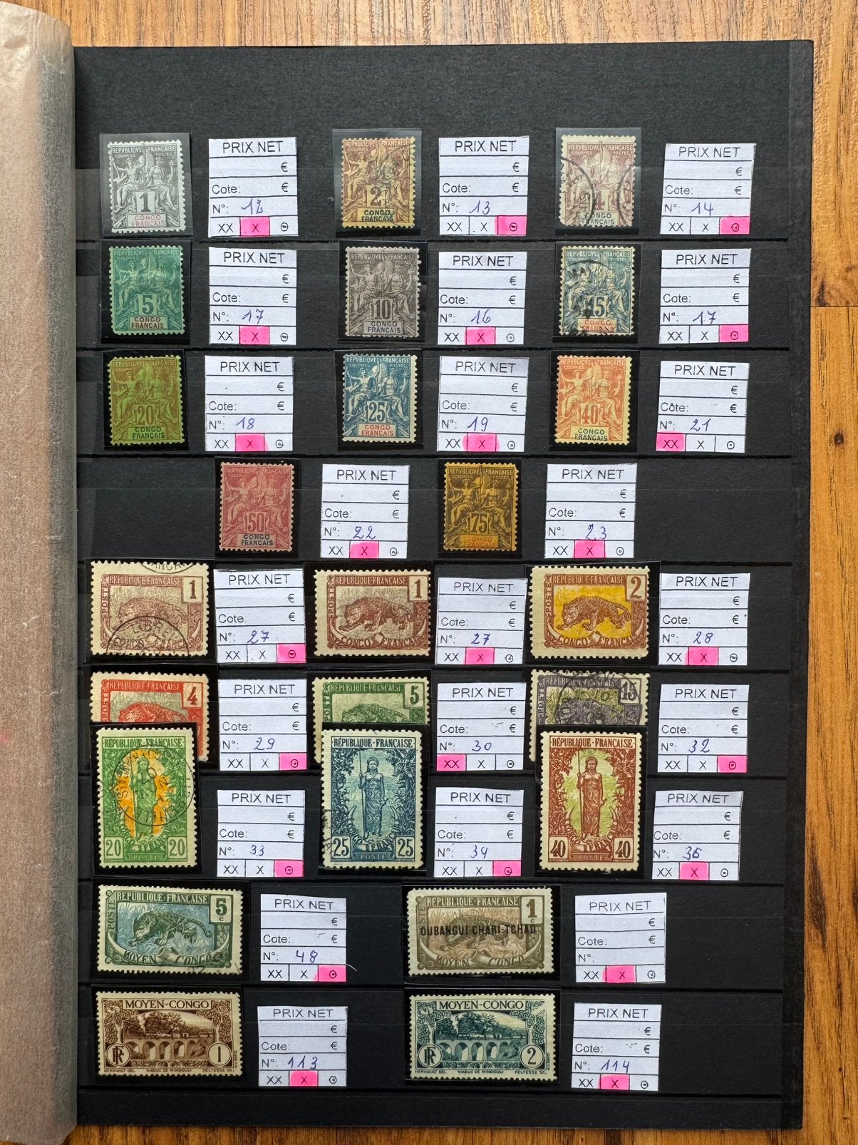 Postzegels Congo Francais, Timbres & Monnaies, Timbres | Europe | France, Enlèvement ou Envoi