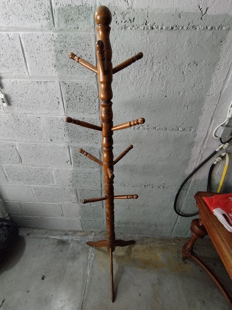 Porte manteau en bois, Comme neuf, Bois, Portemanteau sur pied, 150 à 200 cm