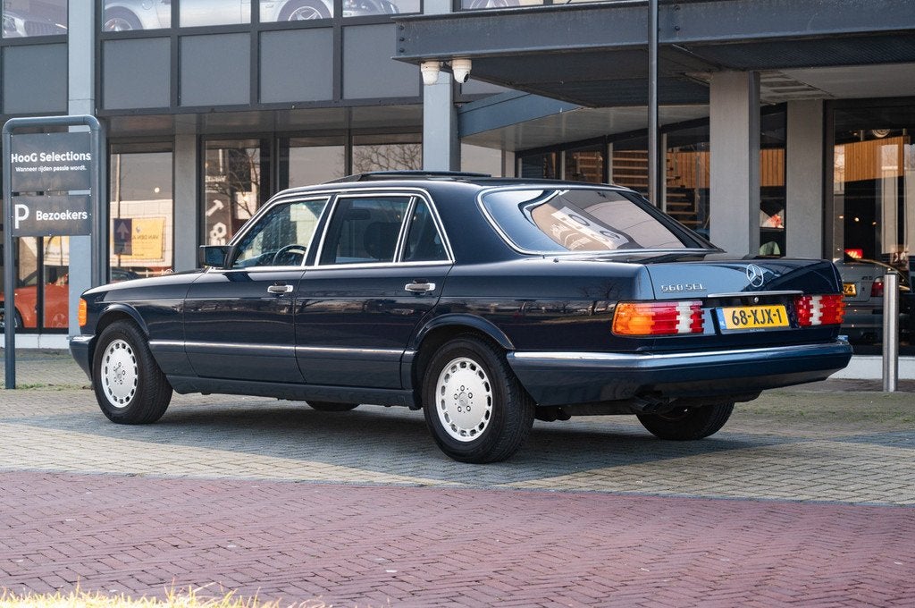 Mercedes-Benz S-Klasse 560 SEL (bj 1989, automaat), 4 deurs, Blauw, Blauw, 5547 cc
