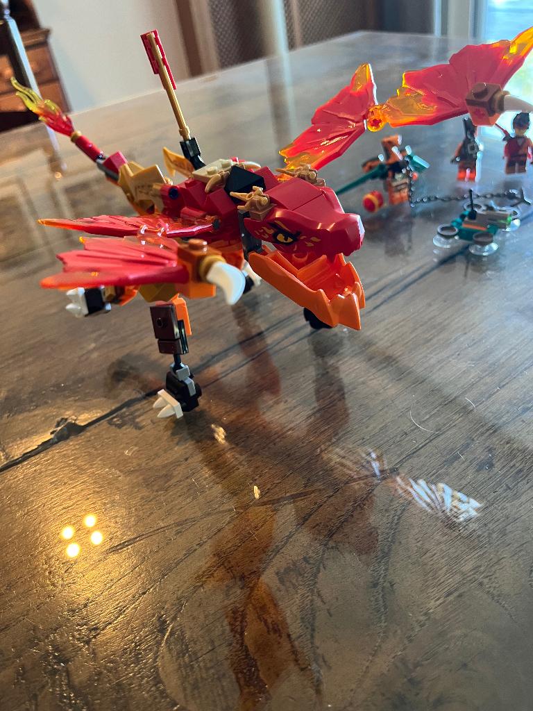 Lego Ninjago Kai's vuurdraak 71762, Gebruikt, Lego, Ophalen of Verzenden, Compleet