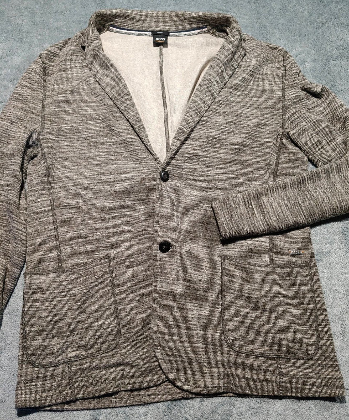 Veste blazer en maille homme Hugo Boss Walentino - Taille XL, Maat 56/58 (XL), Ophalen of Verzenden, Zo goed als nieuw, Hugo Boss