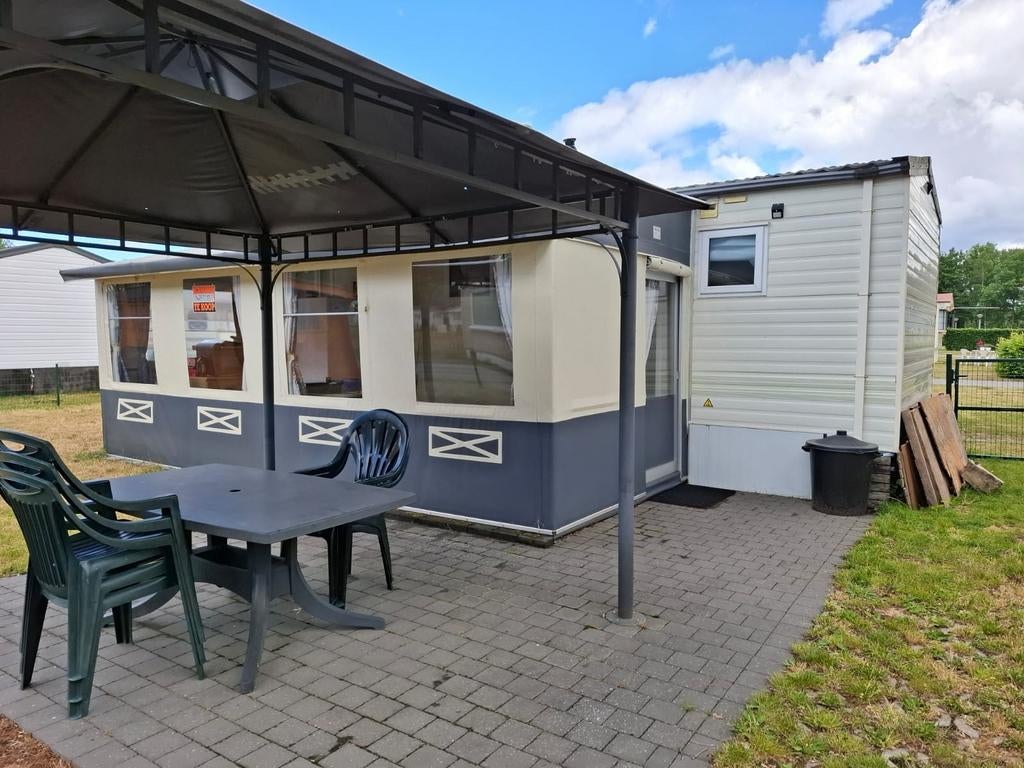 Stacaracavan te koop met voortent, inboedel, nieuw tuinhuis, Tuin en Terras, Tuinhuizen, Tuinhuis, Ophalen