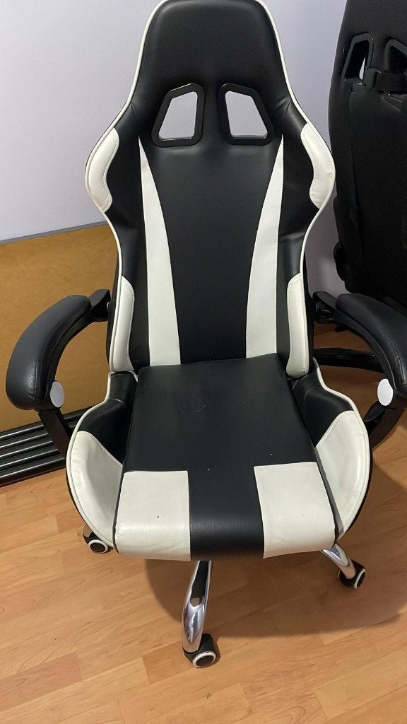 Game stoel, Maison & Meubles, Chaises de bureau, Chaise de bureau de gaming, Enlèvement, Utilisé, Blanc
