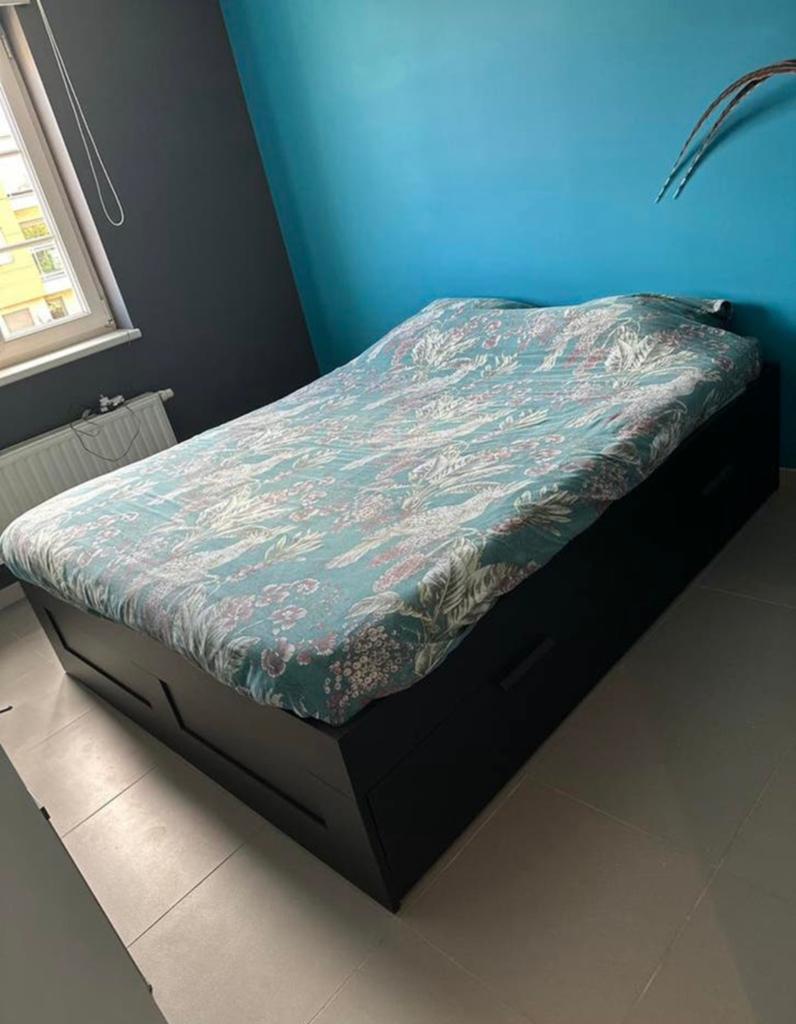 Mooi 2 persoon bed, Huis en Inrichting, Slaapkamer | Bedden, Ophalen, Zo goed als nieuw
