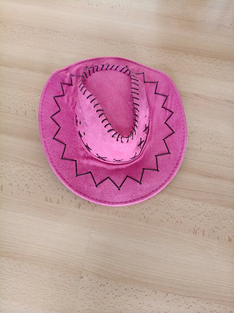 Roze cowboyhoed., Ophalen of Verzenden, Gebruikt