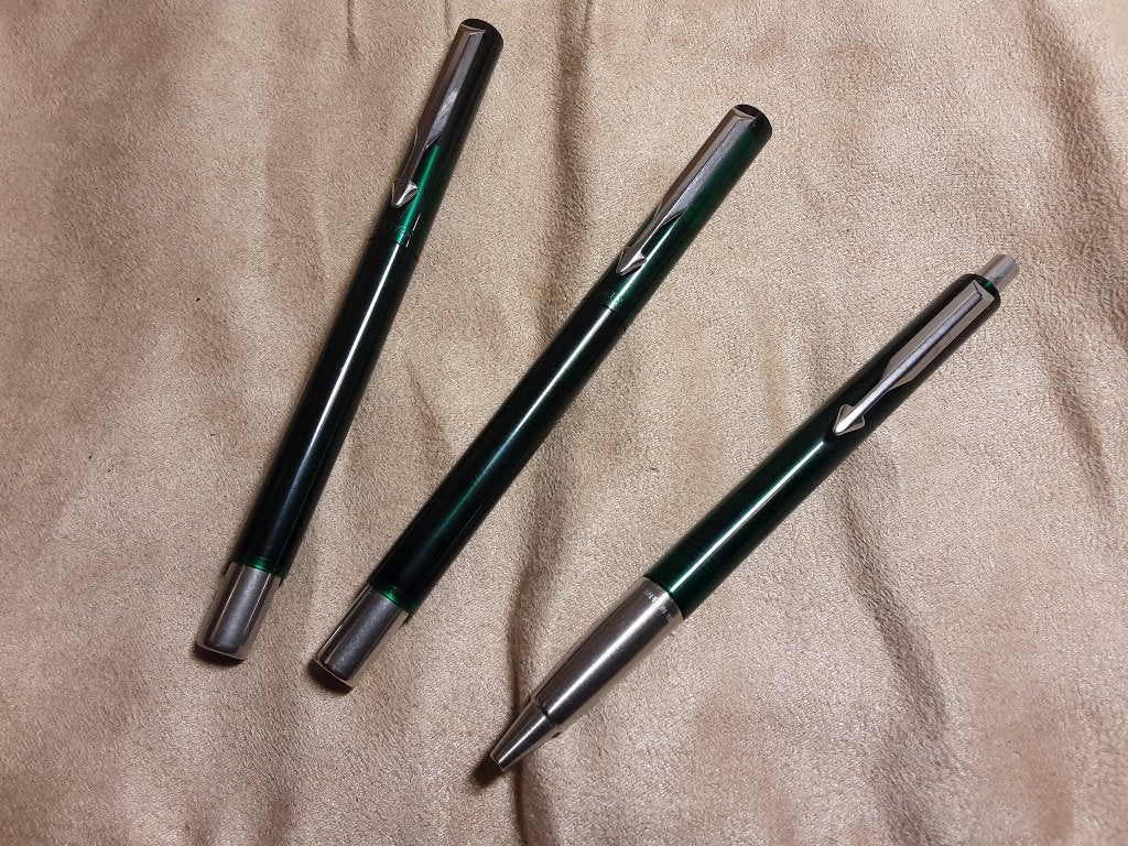 Parker Vector transparent green set FP/RB/BP, Verzamelen, Pennenverzamelingen, Ophalen, Pennenset, Parker, Nieuw