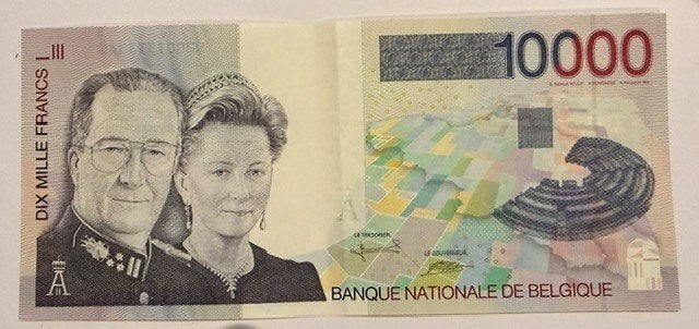 Billet 10.000 Francs belges - Albert & Paola, Enlèvement