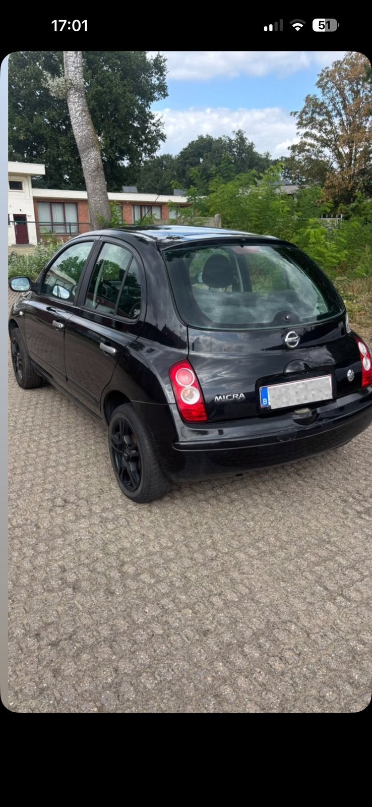Nissan Micra, 4 deurs, Zwart, Zwart, Micra