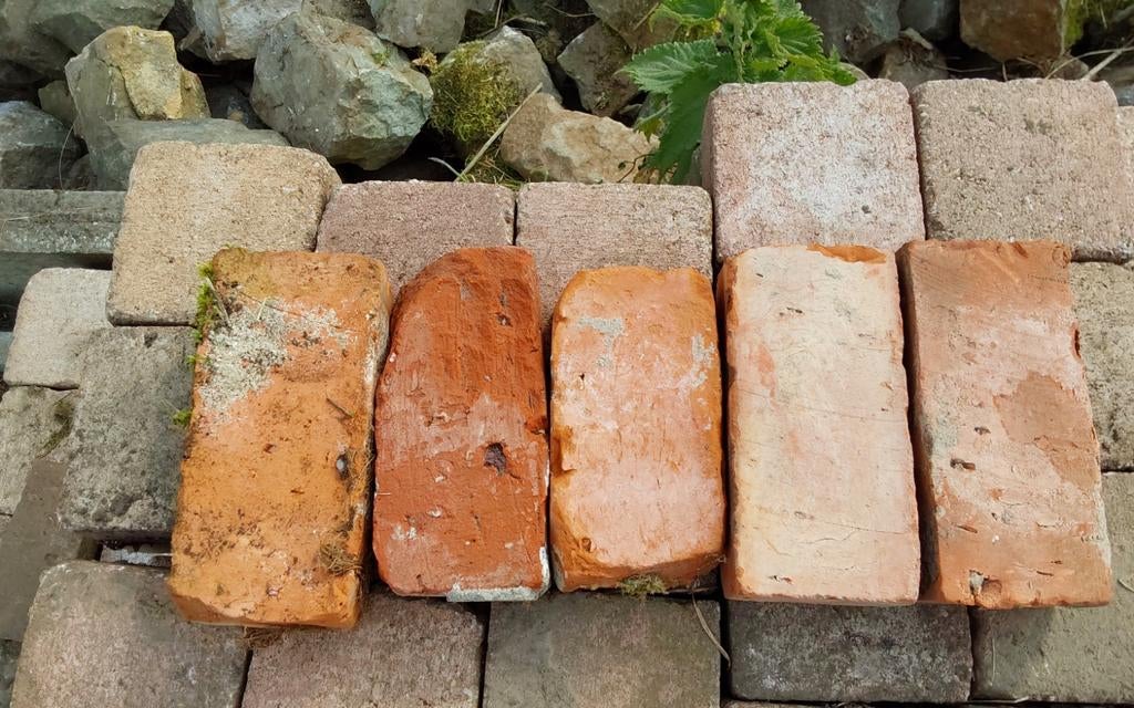 gerecyclede stenen „een beetje rood”, ongebruikt 1995cm, Doe-het-zelf en Bouw, Metselstenen, Ophalen, Nieuw, Bakstenen