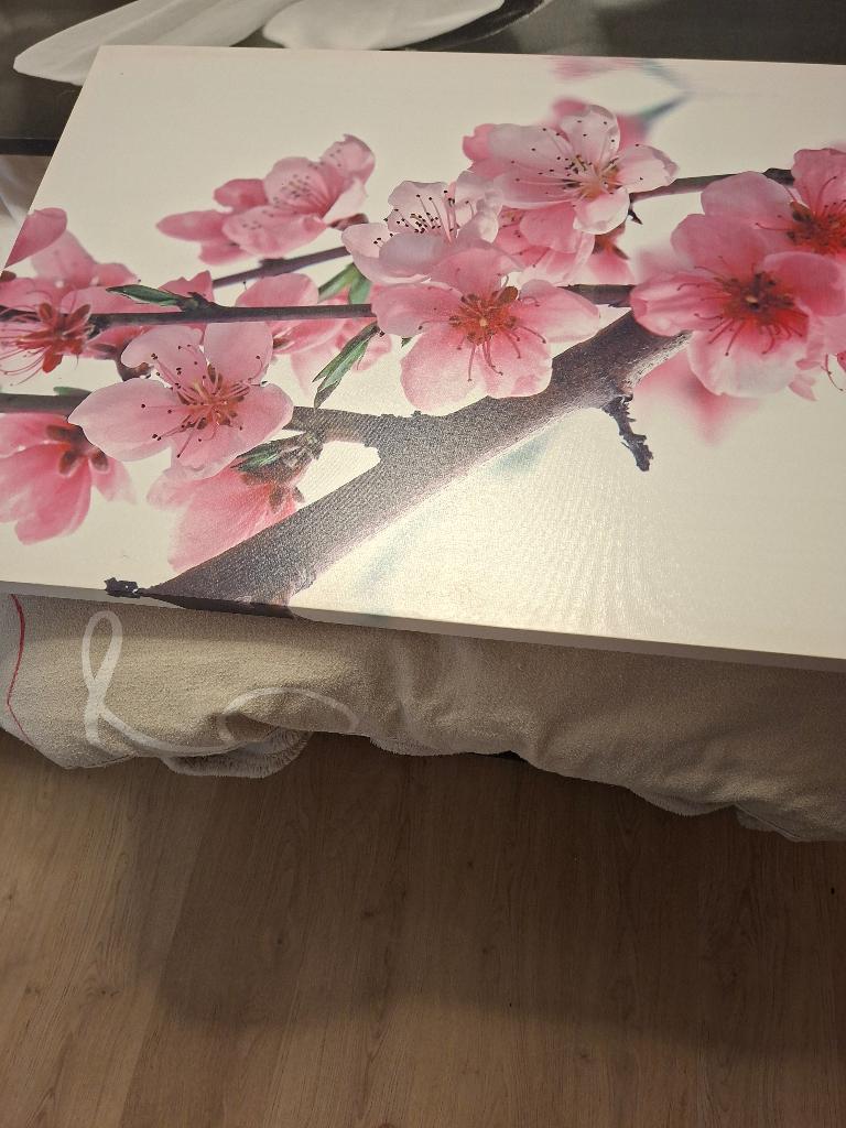 Canvas bloem, Huis en Inrichting, Woonaccessoires | Wanddecoraties, Ophalen, Gebruikt, Decoratieobject, Natuurlijk materiaal