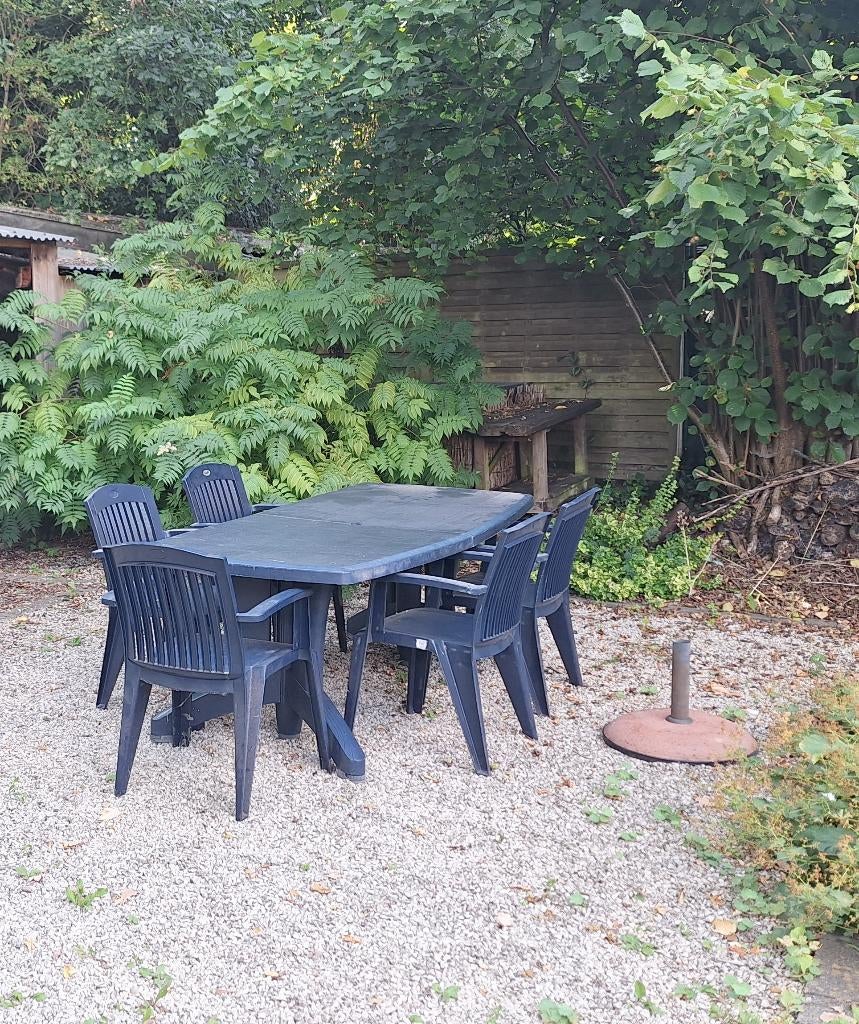 tuinset Hartman - gratis ligstoel - alles weg dumpprijsje !, Chaise, Salons de jardin, Synthétique, Enlèvement