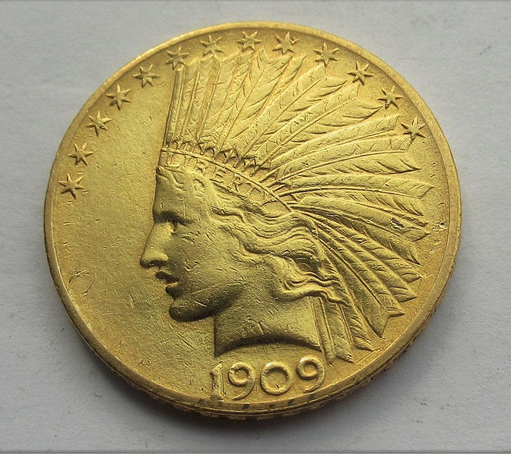 Usa, 10 dollars, 1909, Timbres & Monnaies, Monnaies | Amérique, Envoi, Amérique du Nord, Or