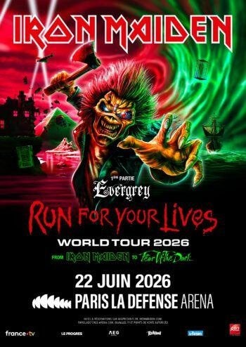 Billet Iron Maiden - Paris La Defense Arena, 22 juin 2026, Tickets & Billets, Une personne, Juin, Hard Rock ou Metal