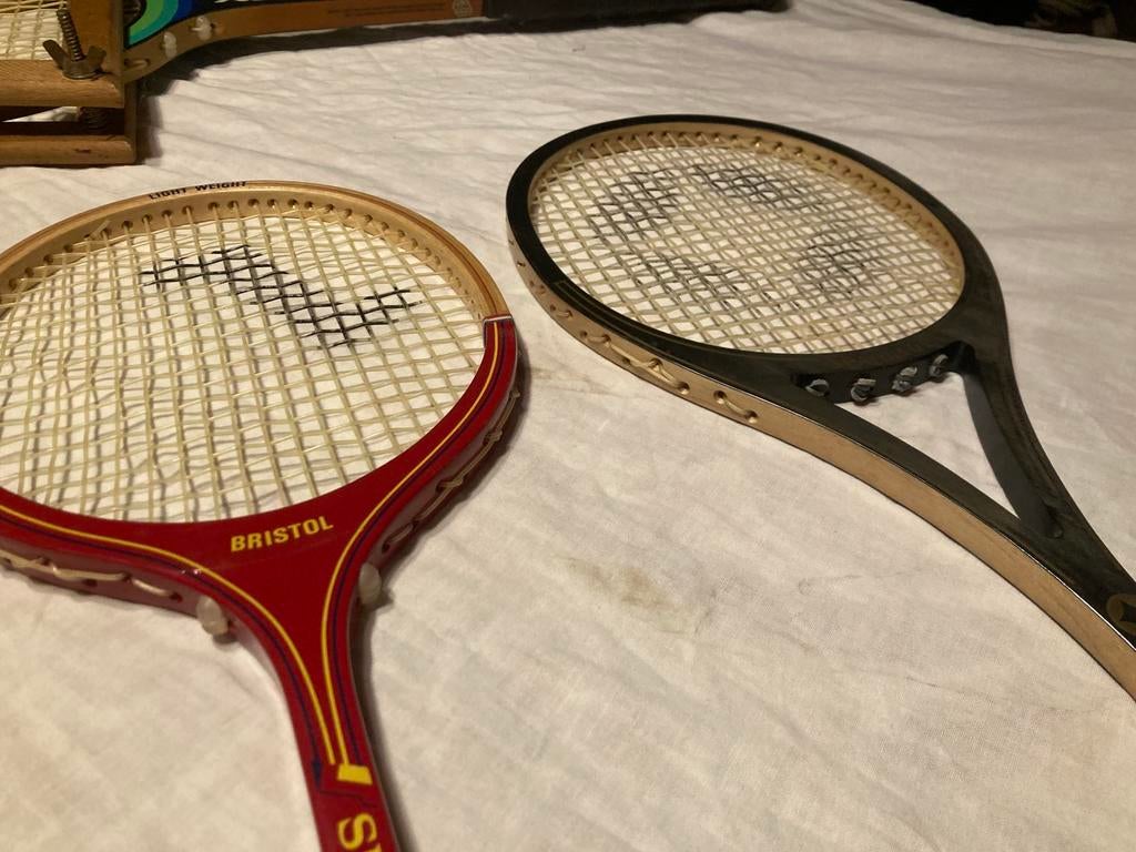 Vintage Squash rackets 2 stuks, Sport en Fitness, Tennis, Gebruikt, Ophalen of Verzenden