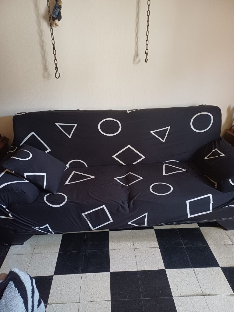 Woonkamer met 2- en 3-zitsbank, Ophalen, Gebruikt, Kunststof, Overige maten