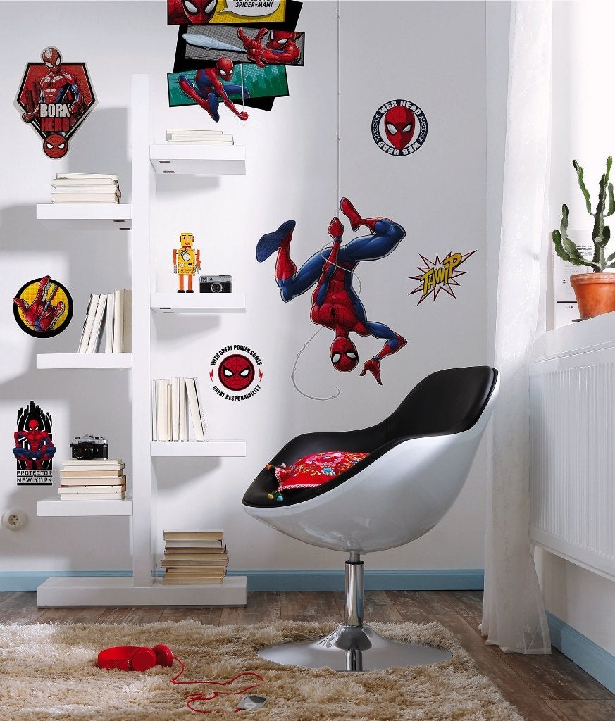Spiderman Muurstickers 100x70 cm - Marvel, Kinderen en Baby's, Kinderkamer | Inrichting en Decoratie, Verzenden, Nieuw, Wanddecoratie