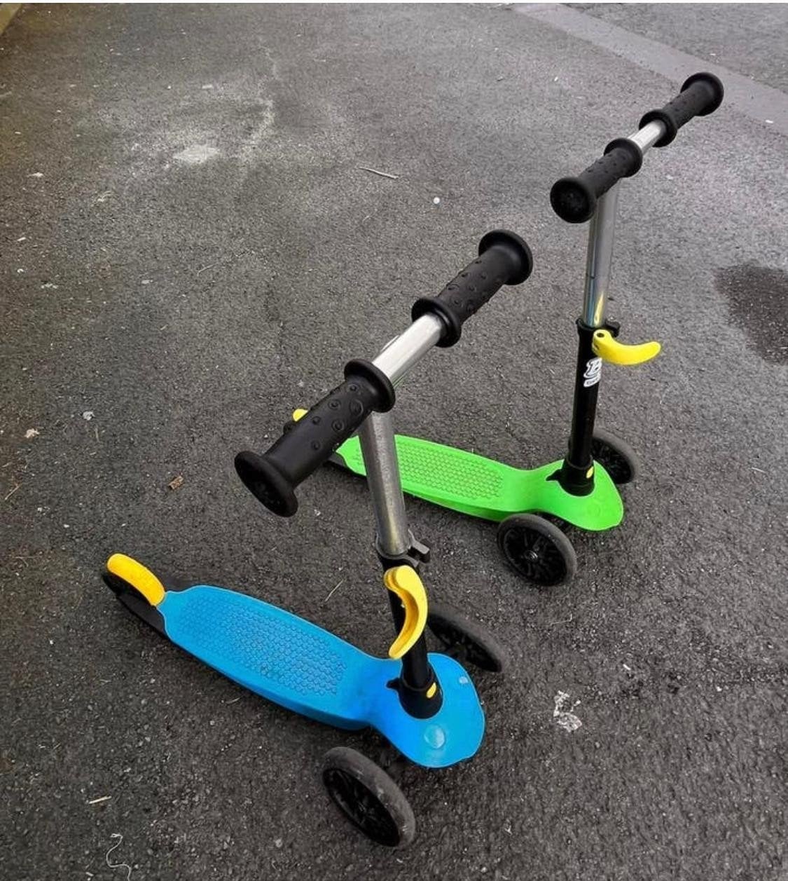 Scooters voor kinderen, Ophalen