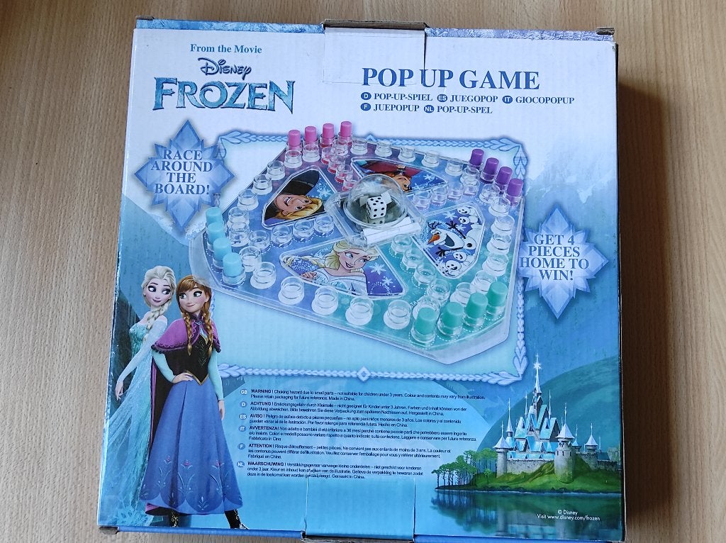 spel: mens erger je niet Frozen, Ophalen of Verzenden, Gebruikt