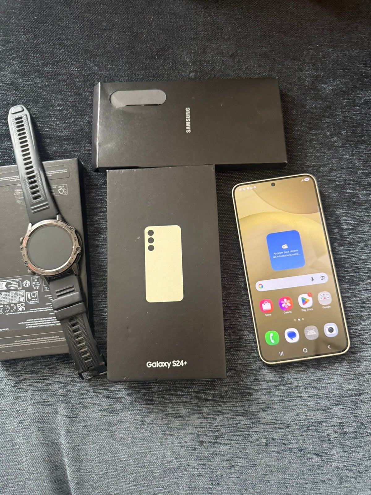 Samsung s24+256gb+ montre, Telecommunicatie, Ophalen of Verzenden, Zo goed als nieuw