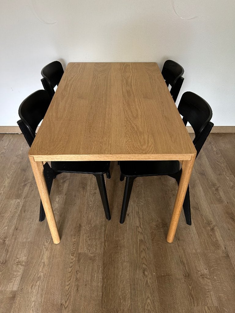IKEA Råvaror eettafel 130x78 cm, Ophalen, 100 tot 150 cm, Eikenhout, 50 tot 100 cm