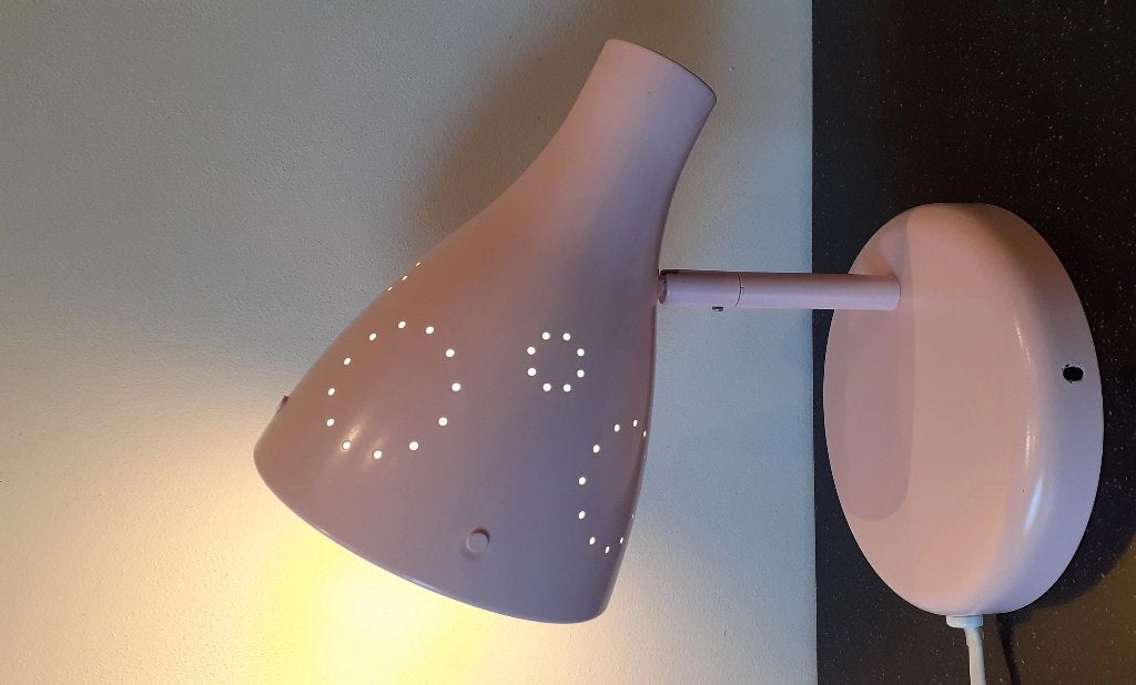 Ikea Snöig wand/tafellamp, LED, IKEA, Roze, E14 (klein)
