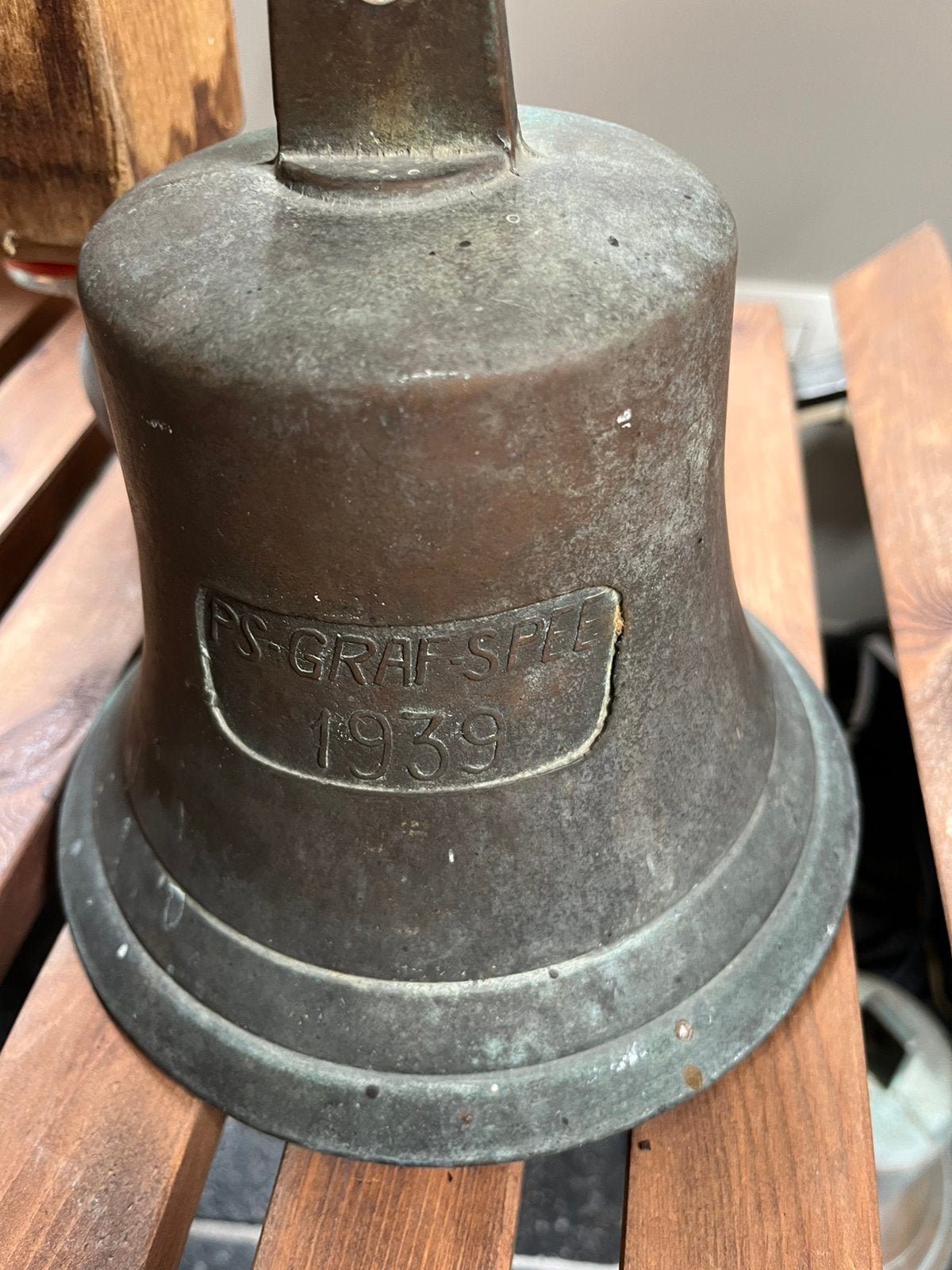 Bronzen scheepsbel, Ophalen, Zo goed als nieuw