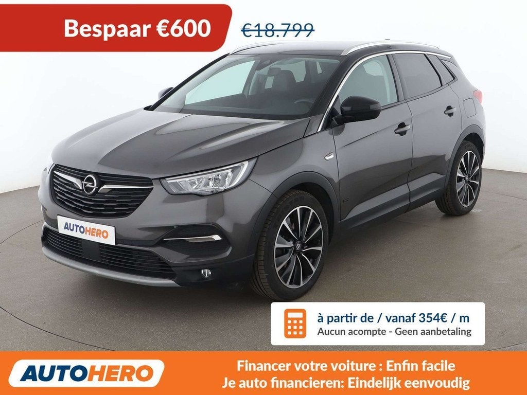 Opel Grandland X 1.6 Plug-in Hybrid 4 Business INNOVATION, Autos, Opel, Cuir, Argent ou Gris, Achat, Euro 6