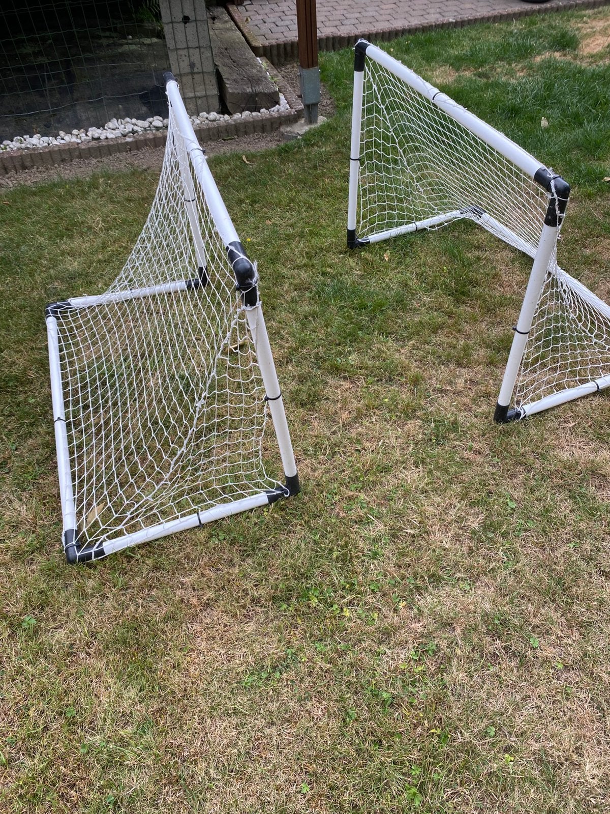 2 VOETBALGOALEN KINDEREN OPVOUWBAAR, Sport en Fitness, Voetbal, Ophalen, Zo goed als nieuw, Set