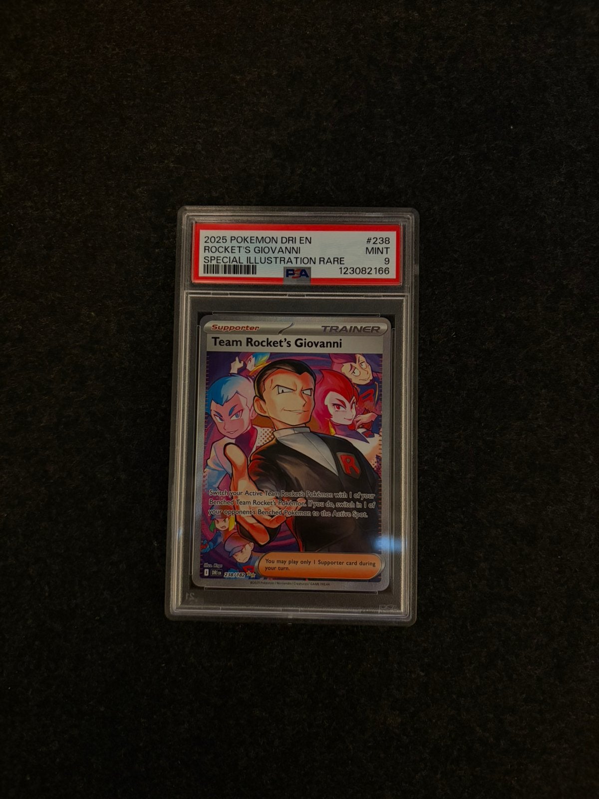 PSA 9 Mint Team Rocket's Giovanni #238 - SIR, Ophalen, Zo goed als nieuw