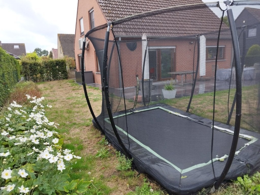 EXIT Silhouette inground trampoline 214  305 cm, Kinderen en Baby's, Speelgoed | Buiten | Trampolines, Ophalen, Gebruikt