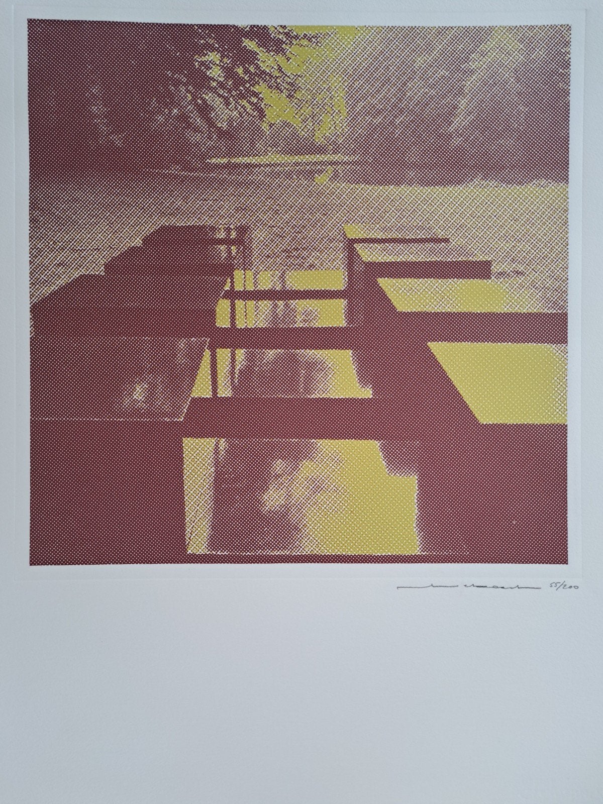 BEKAERT Piet "Geometrie " zeefdruk, Antiquités & Art, Art | Lithographies & Sérigraphies, Numéroté, Enlèvement ou Envoi, Sérigraphie