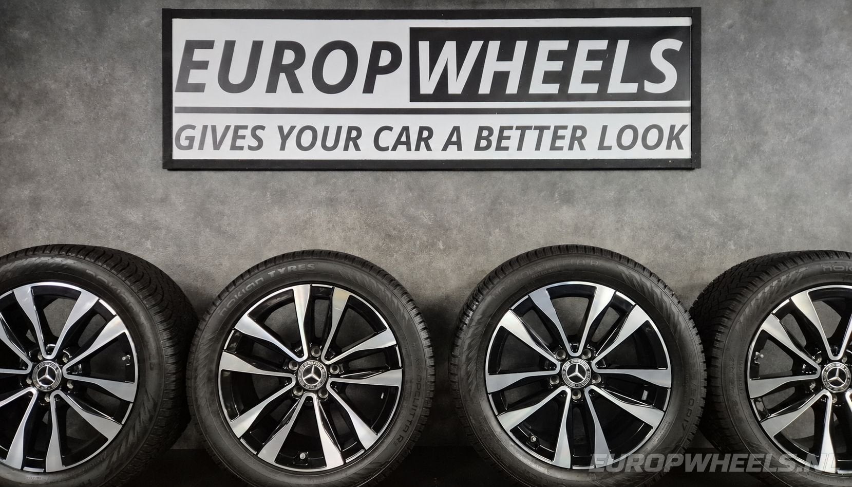 17 inch Mercedes C300e C300de W206 S206 velgen winterbanden, Pneus et Jantes, Pneus hiver, Véhicule de tourisme, -